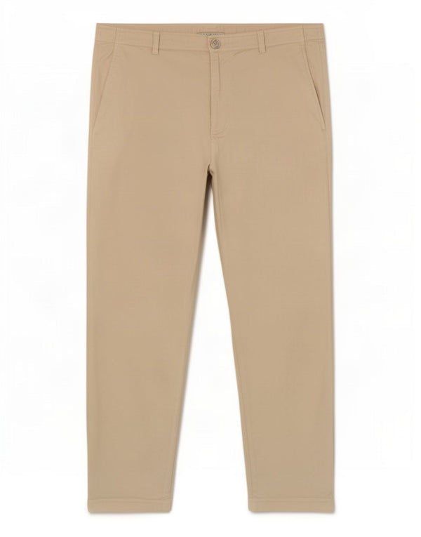 Pantaloni chino conici pentru femei Zara 2XL L34 L26 bumbac bej
