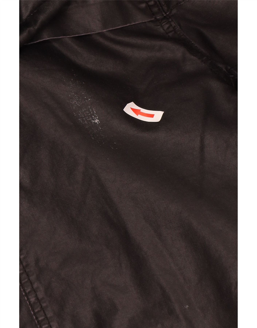 Jachetă din bumbac cerat cu glugă pentru femei Zara UK 14 Medium Black