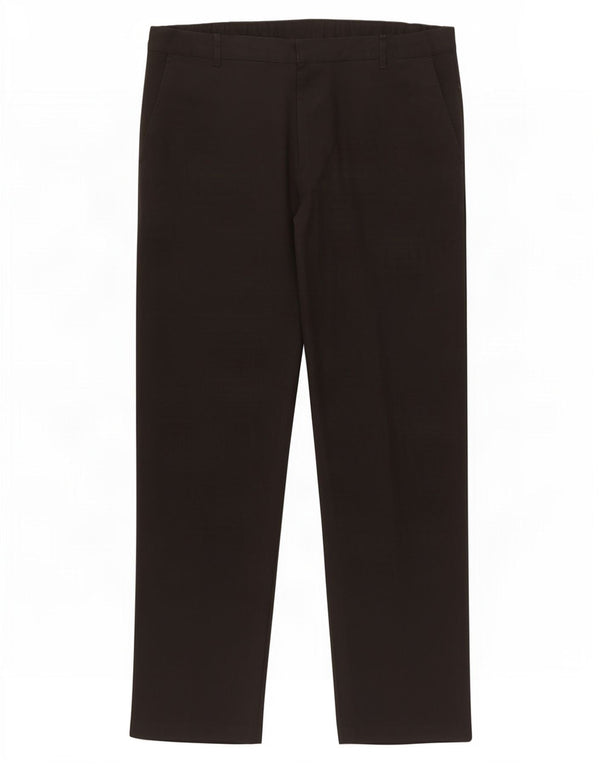 Marks & Spencer Pantaloni drepți pentru bărbați L36 L30 Poliester negru