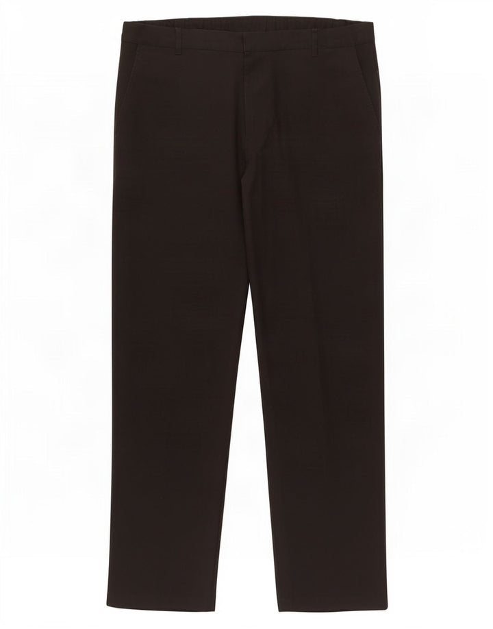 Marks & Spencer Pantaloni drepți pentru bărbați L36 L30 Poliester negru