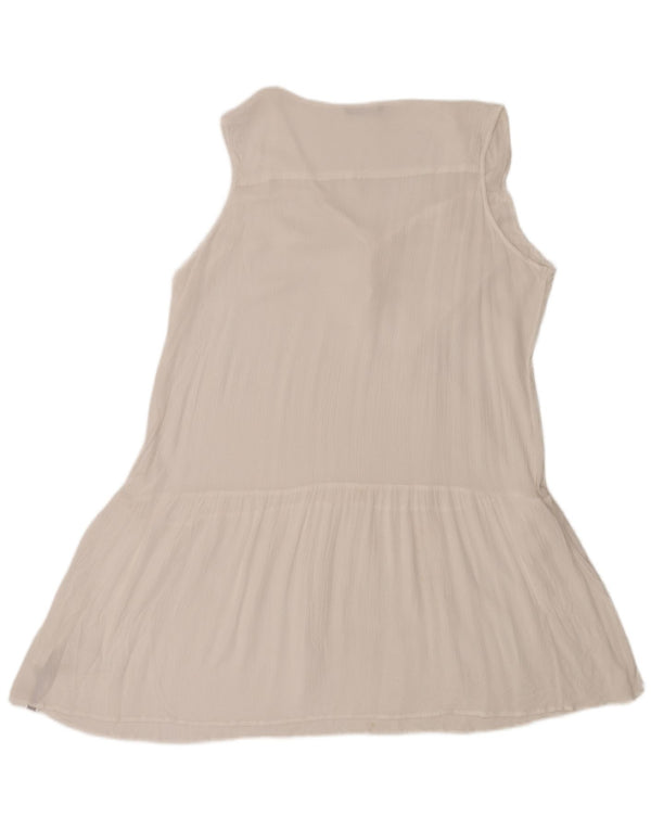 Rochie în formă de A fără mâneci pentru femei Marks & Spencer UK 18 XL, viscoză albă