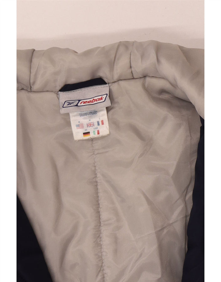 Jachetă bomber cu glugă pentru bărbați Reebok UK 38 Medium Bleumarin Colorblock