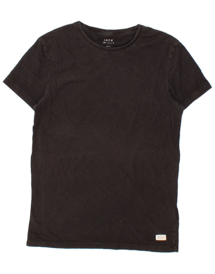 JACK WILLS Mens T-Shirt Small Black Cotton Vintage Jack Wills and Second-Hand Jack Wills from Messina Hembry 