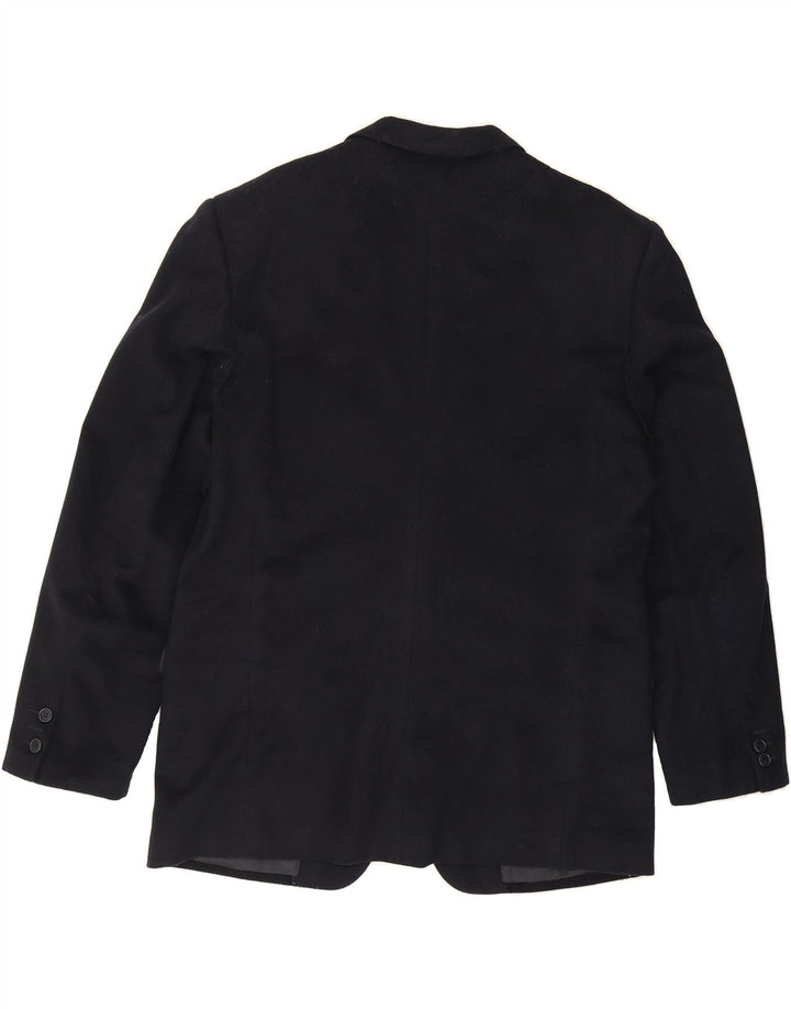PIERRE CARDIN Mens 2 Button Blazer Jacket UK 38 Medium Navy Blue Wool Vintage Pierre Cardin and Second-Hand Pierre Cardin from Messina Hembry 