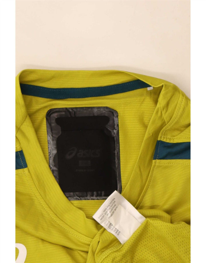 Tricou grafic Asics pentru bărbați Top 2XL Galben Poliester color bloc