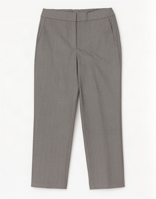 Pantaloni tăiați pentru femei Marks & Spencer UK 10 Small W28 L23 Gri Pinstripe
