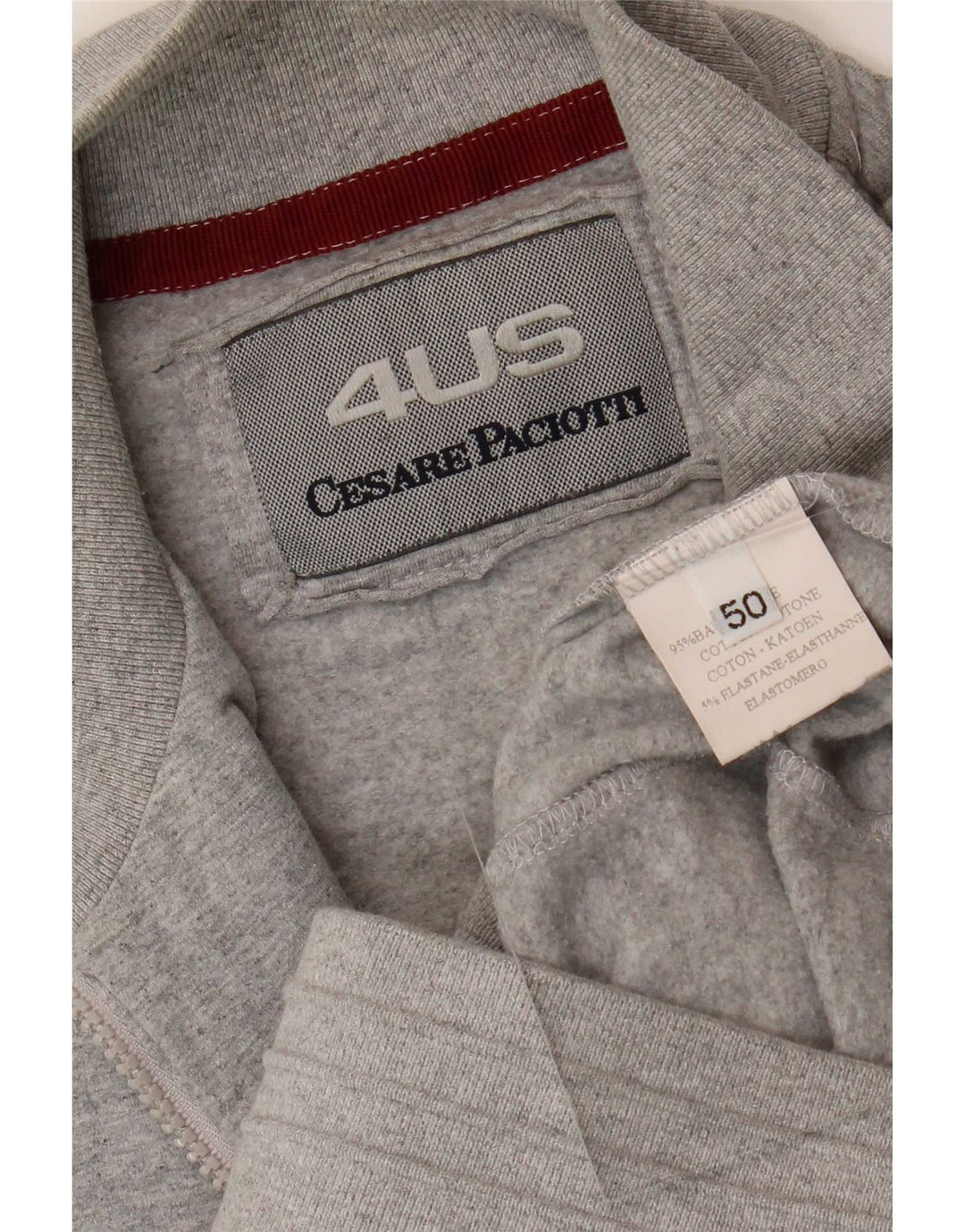 Cesare Paciotti 4US Trening pentru bărbați Top Jacket IT 50 Medium Grey Flecked