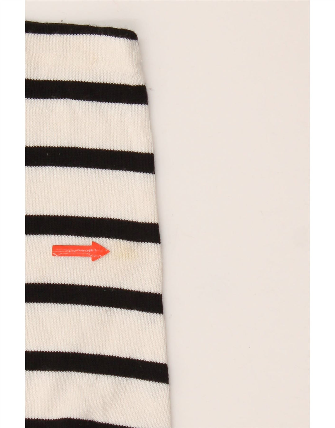 Top femeie Zara cu mânecă lungă UK 14 Medium White Striped Viscose