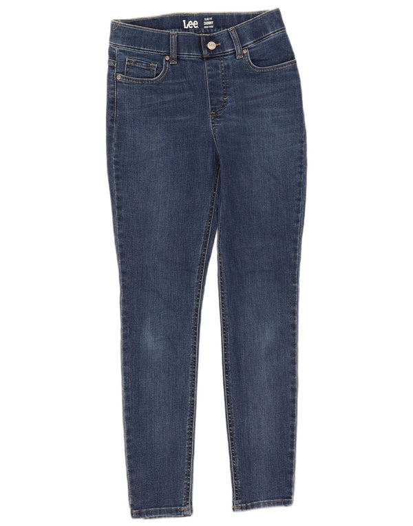 Blugi skinny pentru femei cu talie înaltă Lee L28 L28 albastru