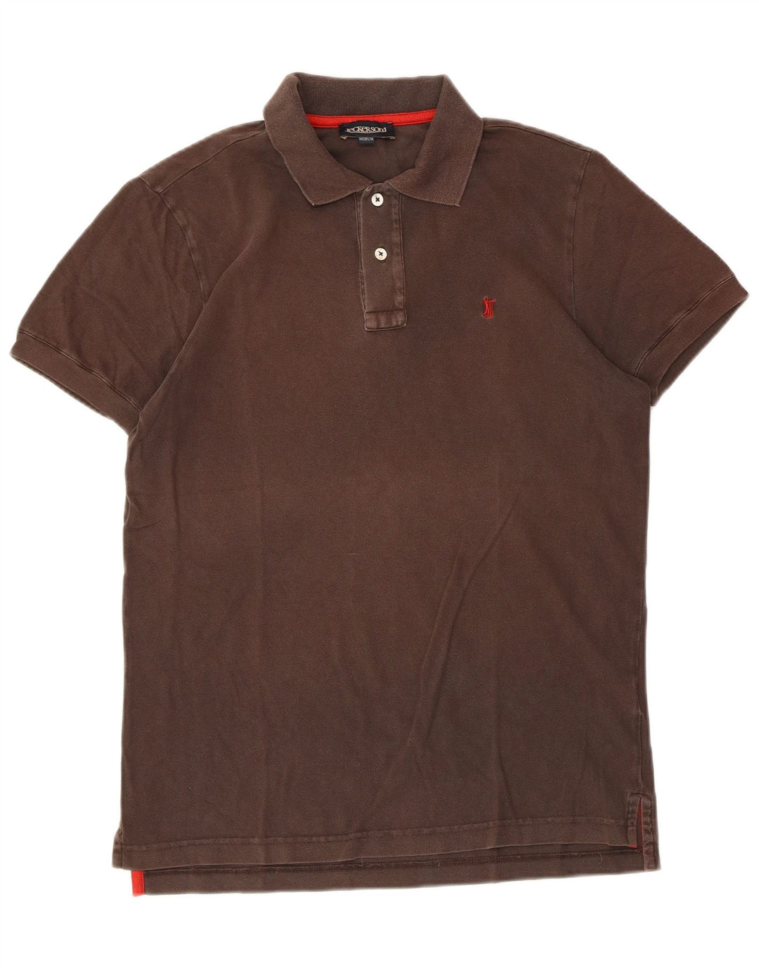 Tricou polo pentru bărbați Jeckerson, bumbac maro mediu