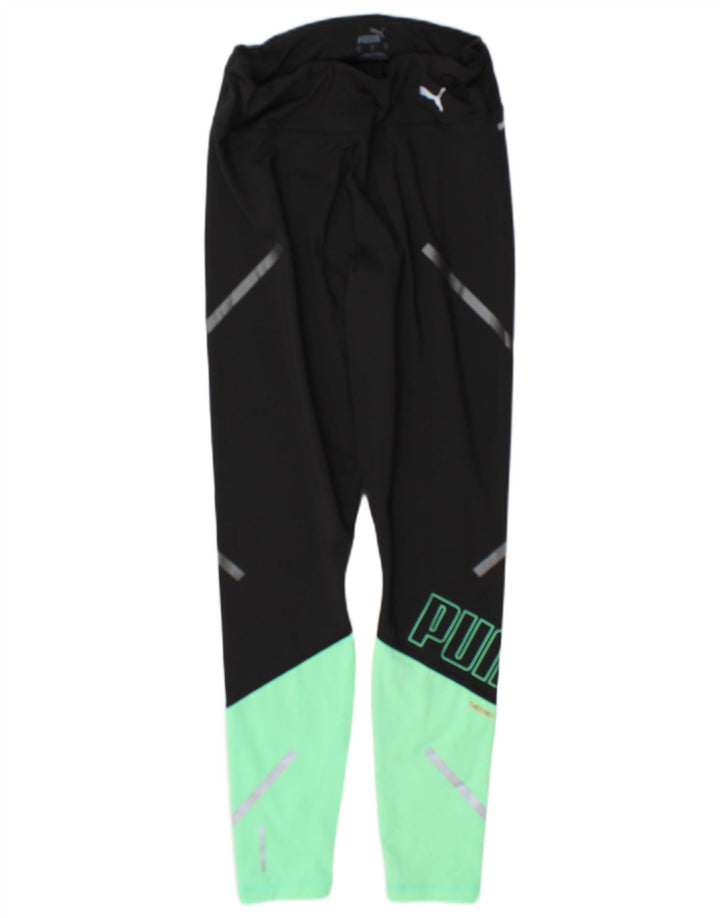 Leggings grafici pentru femei Puma UK 10, negru, poliester color bloc