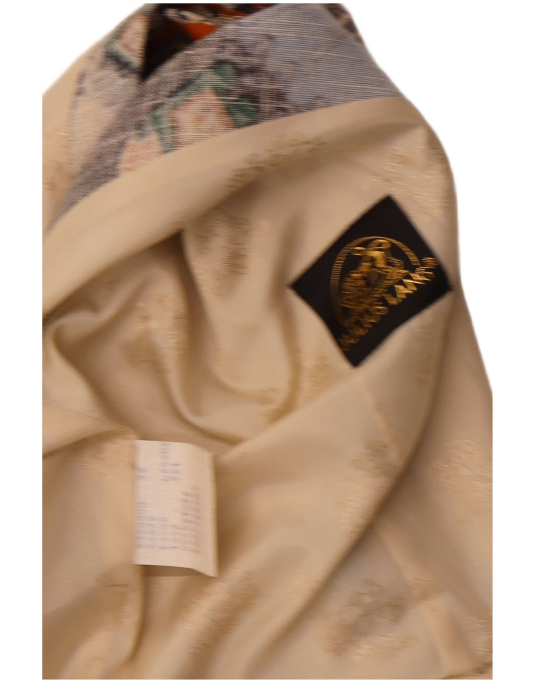 Julius Lang vestă cu grafică pentru bărbați IT 54 XL bej viscoză mozaic