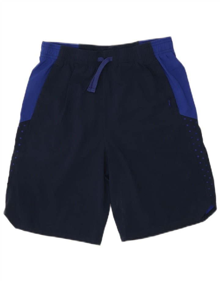 Pantaloni scurți sport pentru băieți UNDER ARMOUR Heat Gear 11-12 ani mari bleumarin
