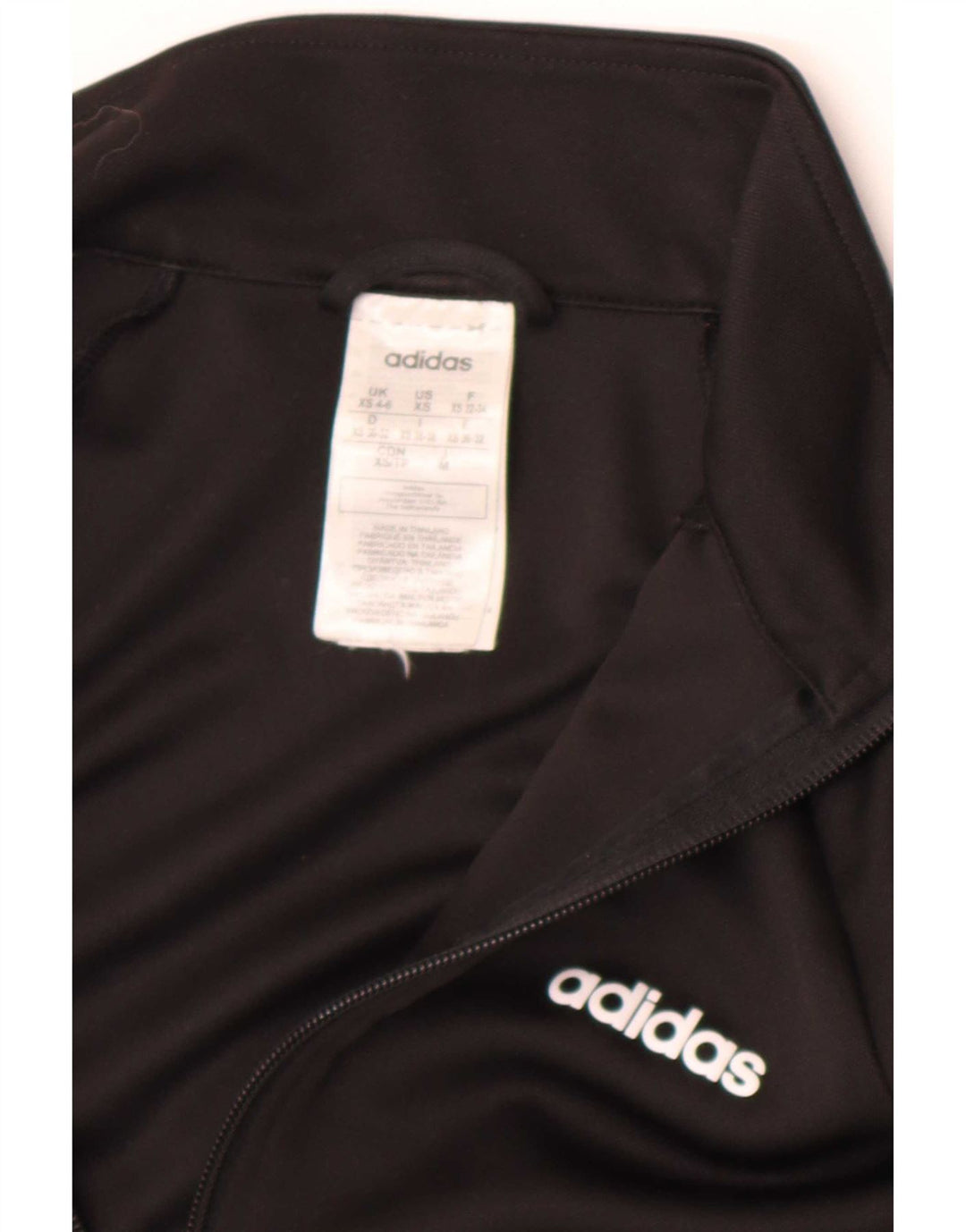 Jachetă de top pentru trening Climalite pentru femei Adidas UK 4/6 XS poliester negru