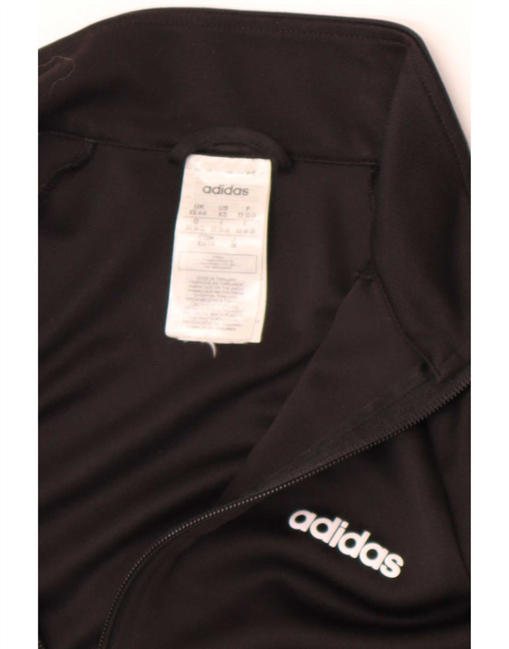 Jachetă de top pentru trening Climalite pentru femei Adidas UK 4/6 XS poliester negru
