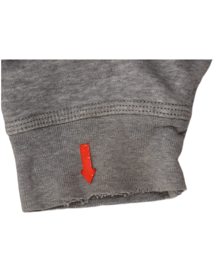 Pulover Nike pentru bărbați, cu fermoar, bumbac gri 2XL