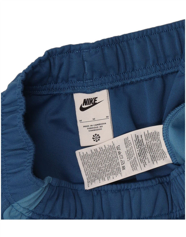 Pantaloni scurți sport grafic Nike pentru bărbați, poliester albastru mediu