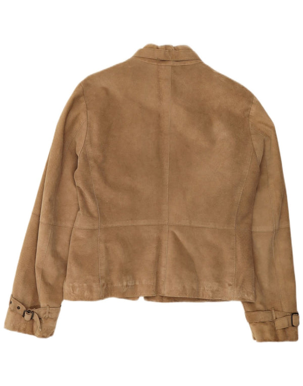 Jachetă de piele de căprioară pentru femei Penny Black UK 12 Medium Beige Piele