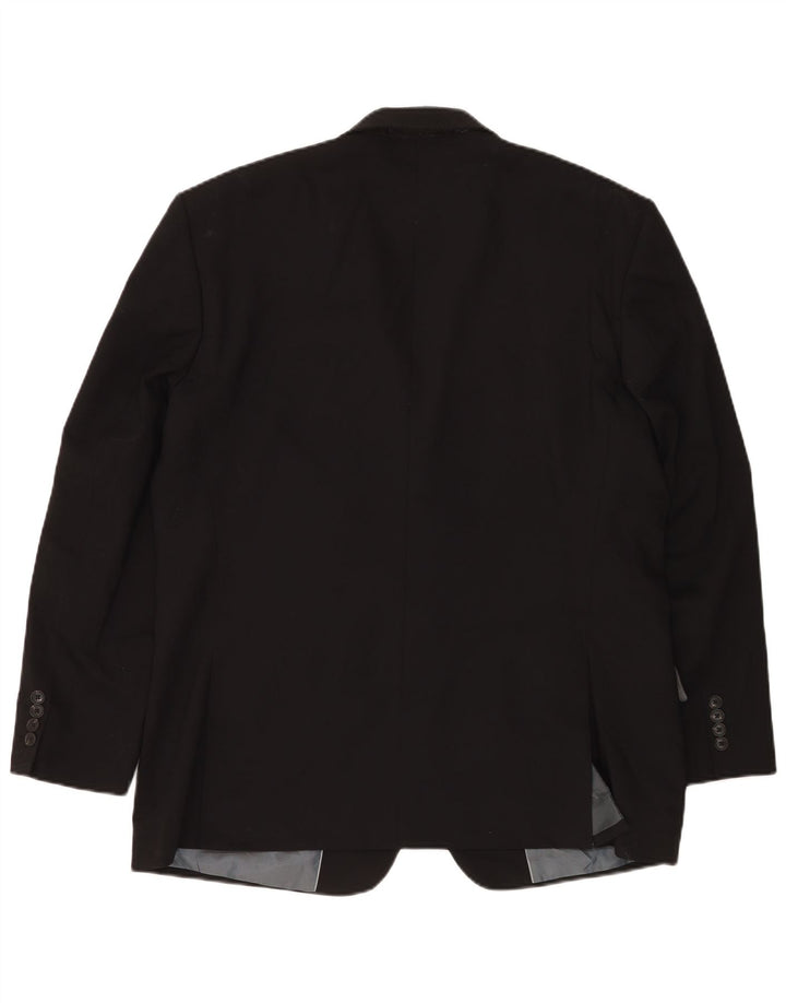Marks & Spencer jachetă pentru bărbați cu 2 nasturi, UK 46 XL, lână neagră