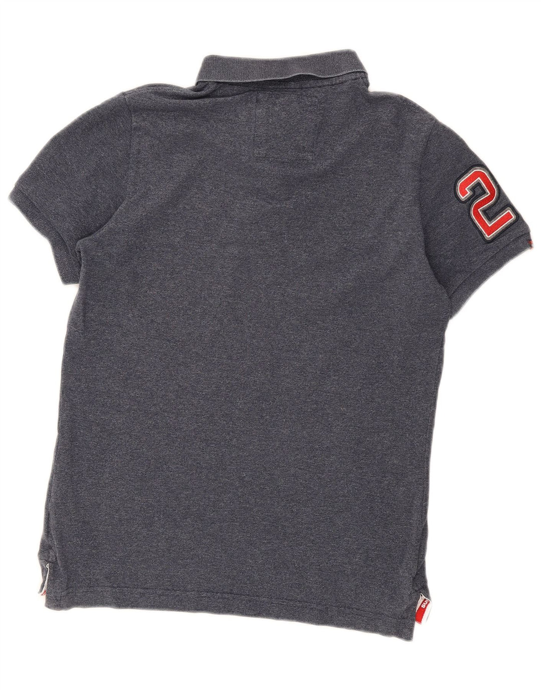 Tricou polo cu grafică pentru bărbați Superdry, mare, albastru, bumbac