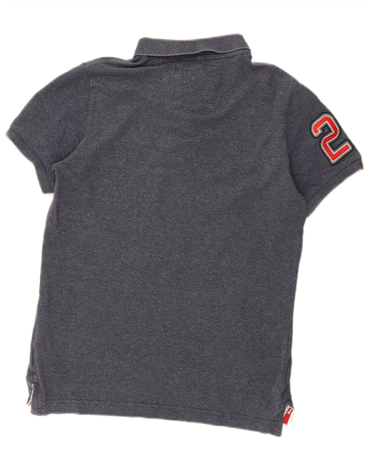 Tricou polo cu grafică pentru bărbați Superdry, mare, albastru, bumbac