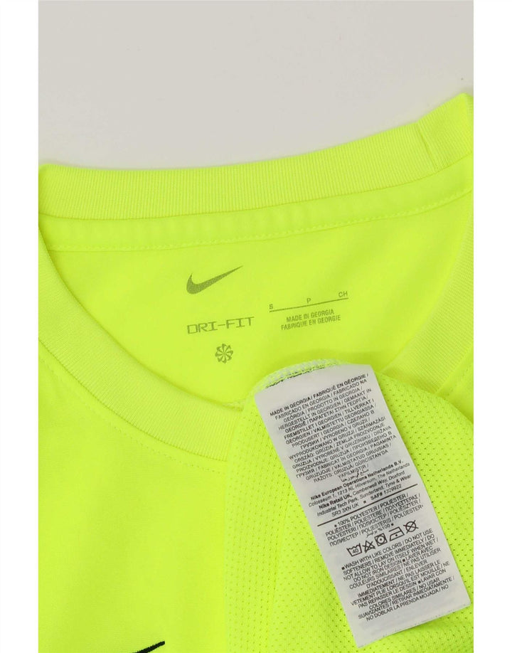 Tricou pentru bărbați Nike Dri Fit Top mic, verde, poliester