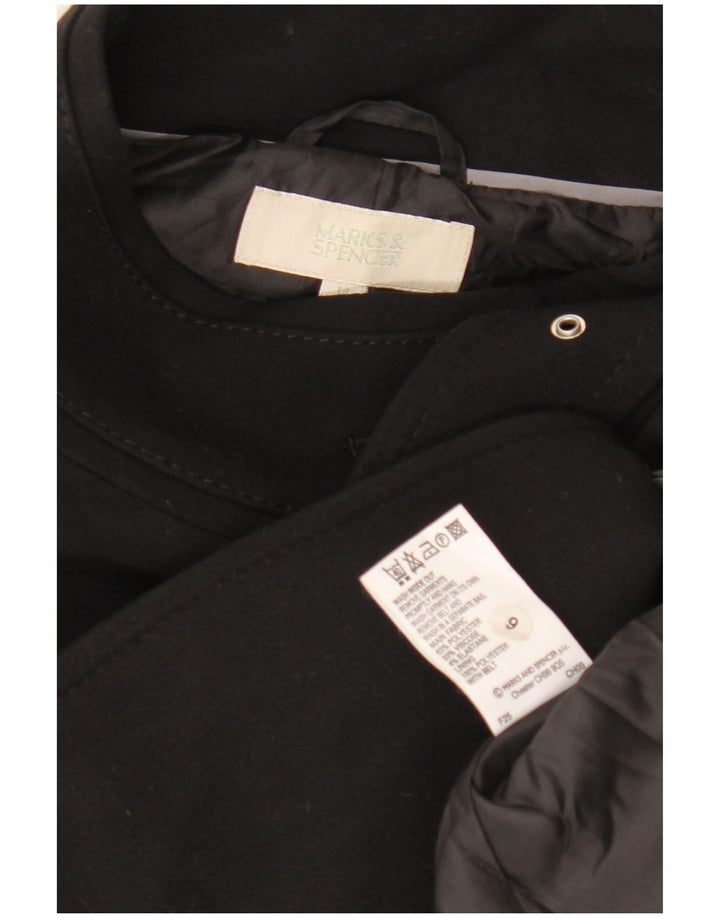 MARKS & SPENCER Palton pentru femei UK 14 Poliester mediu negru
