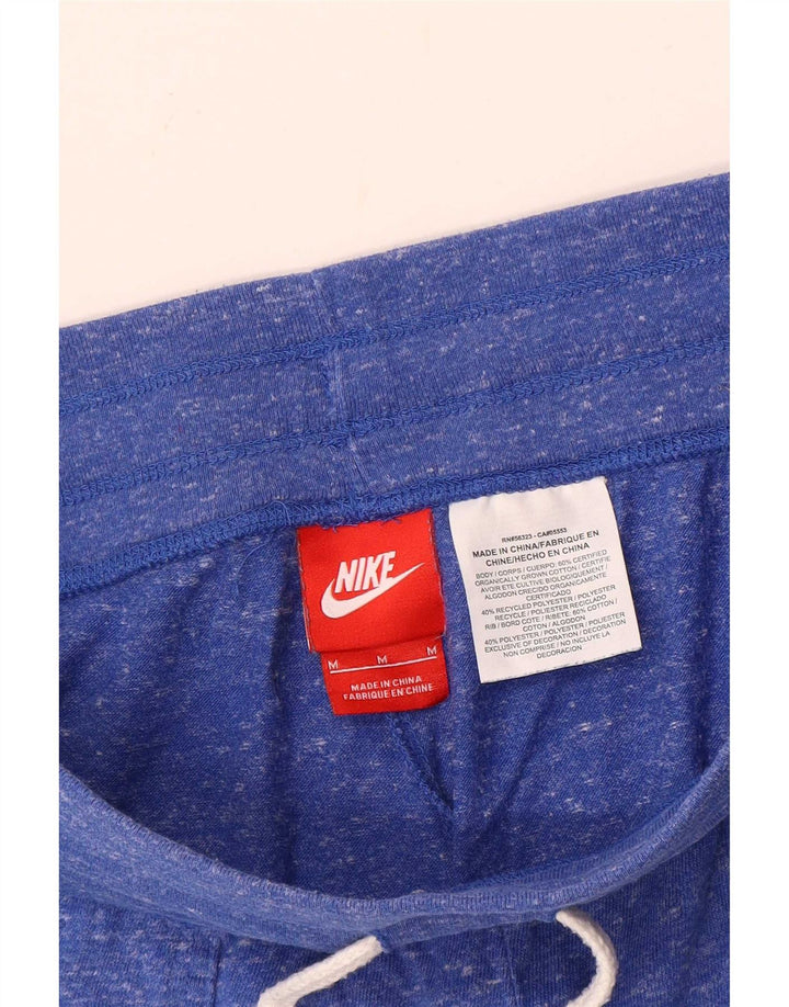 Pantaloni scurti sport grafic Nike pentru femei Marea Britanie 12 Poliester cu pete albastru mediu