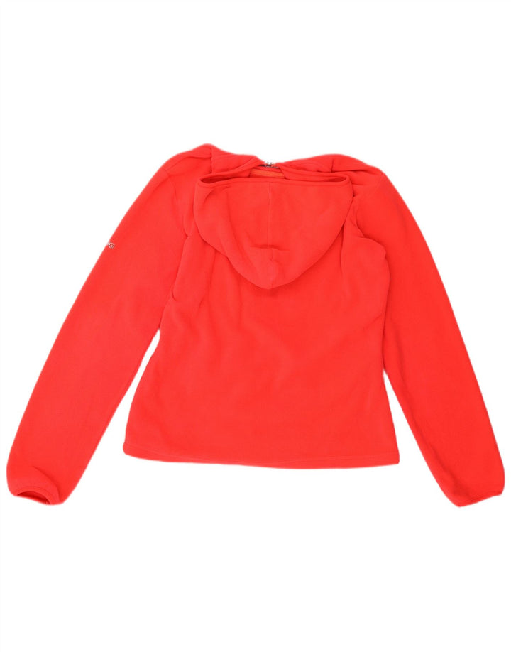 Jachetă fleece cu glugă BRUGI pentru femei UK 14 Medium Red Paisley Poliester