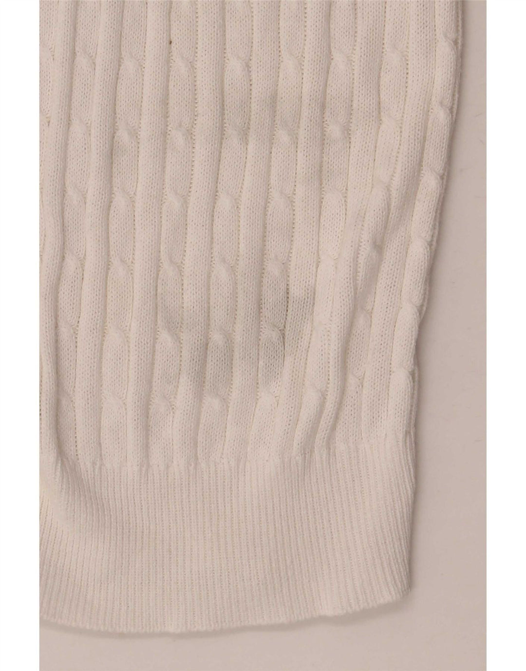 Pulover cardigan pentru femei Zara UK 12, bumbac alb mediu