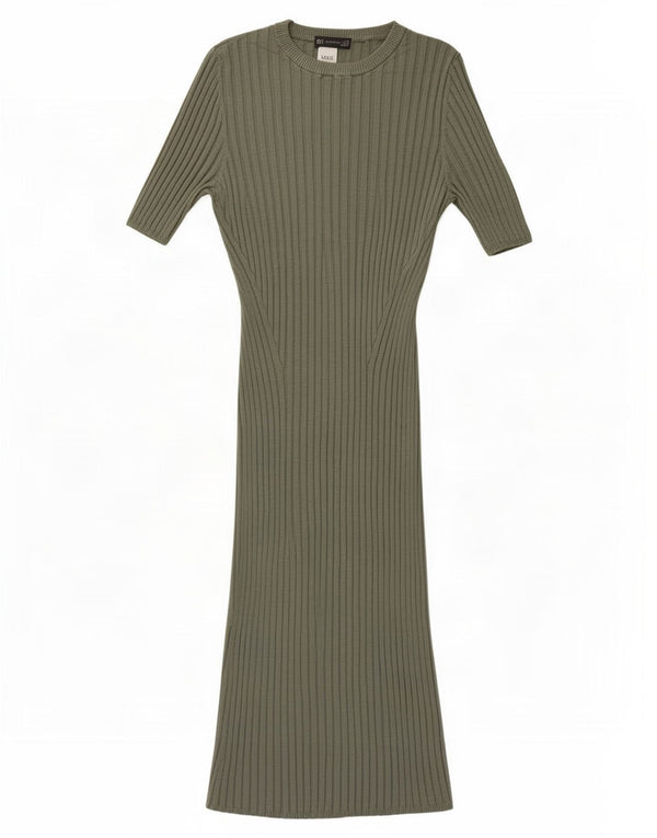 Rochie cu pulover pentru femei Marks & Spencer UK 18 XL Kaki Viscoza