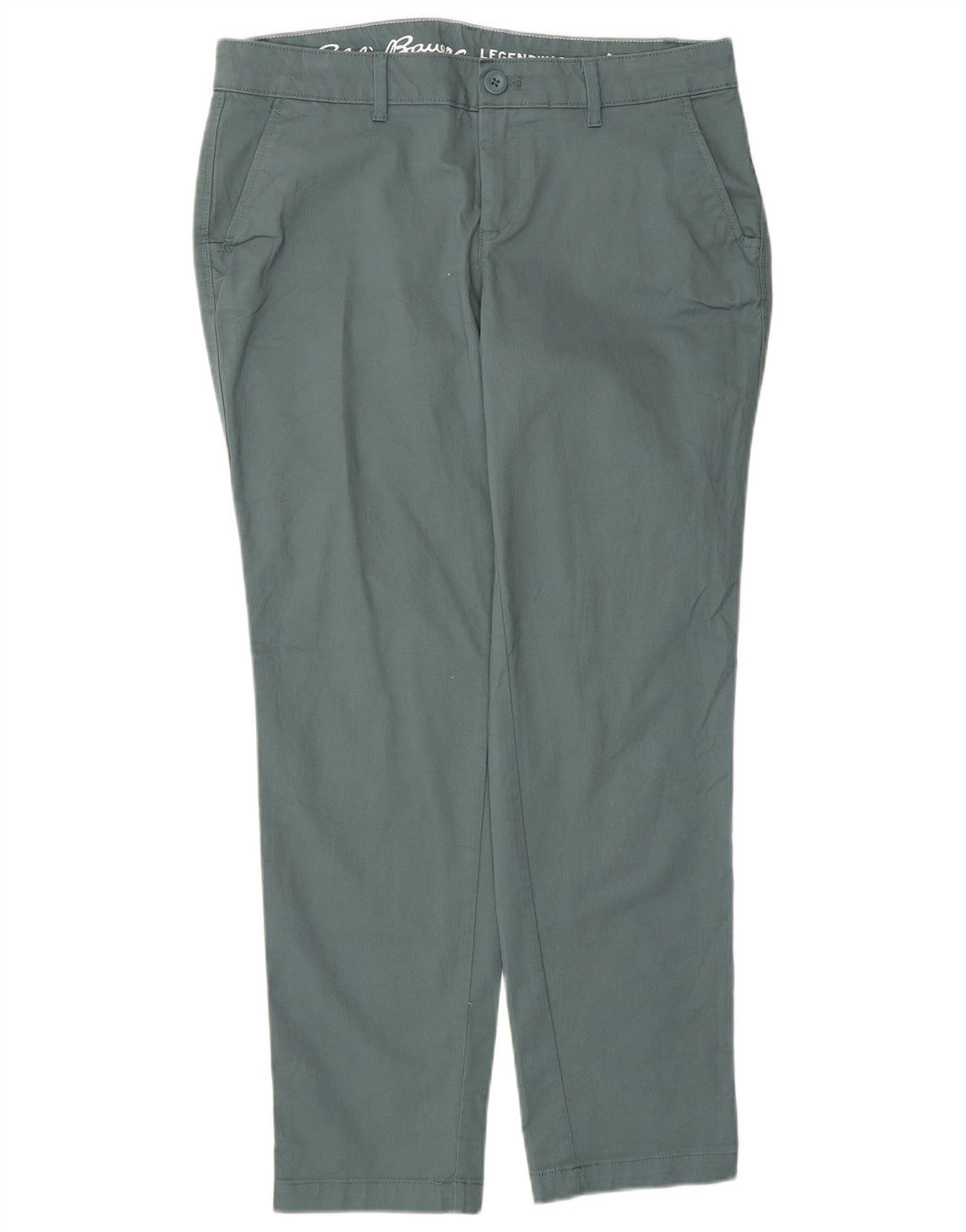 EDDIE BAUER Pantaloni chino subțiri pentru femei US 6 Medium W32 L29 Bumbac verde