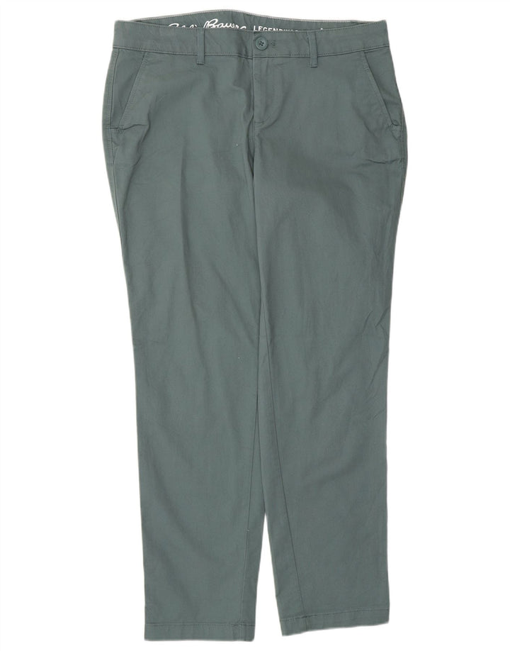 EDDIE BAUER Pantaloni chino subțiri pentru femei US 6 Medium W32 L29 Bumbac verde
