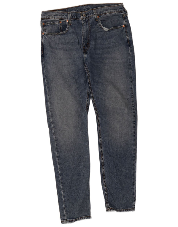 Levi's 512 Slim Tapered Jeans W34 L34 Blue Bumbac