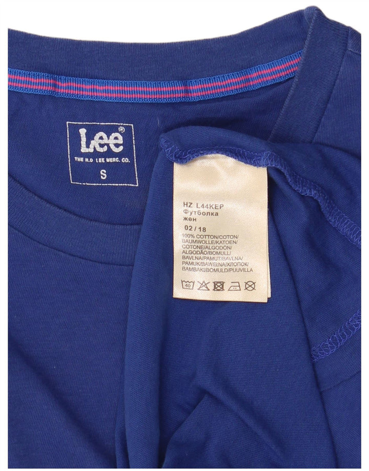Tricou supradimensionat pentru femei Lee Top UK 10 Small Blue Bumbac