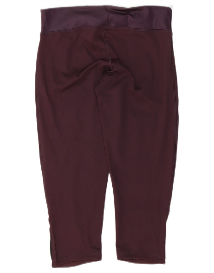 Leggings Capri Adidas pentru femei Marea Britanie 8/10, mov, poliester color bloc