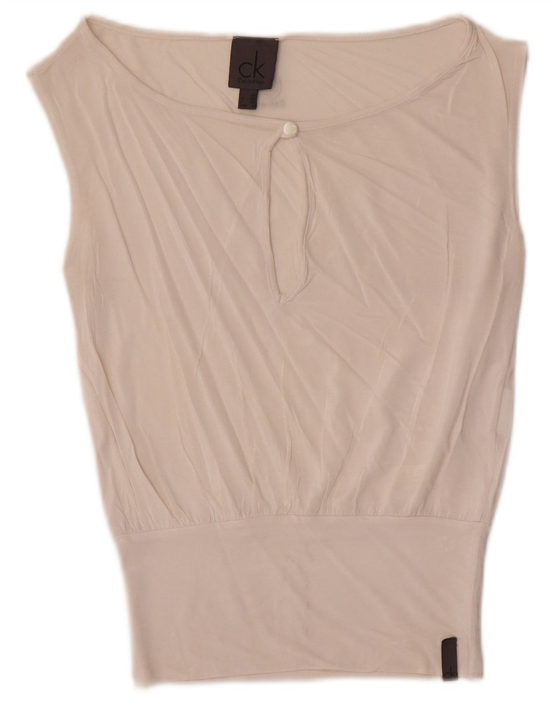 Bluză fără mâneci pentru femei Calvin Klein US 6 Medium White Viscose