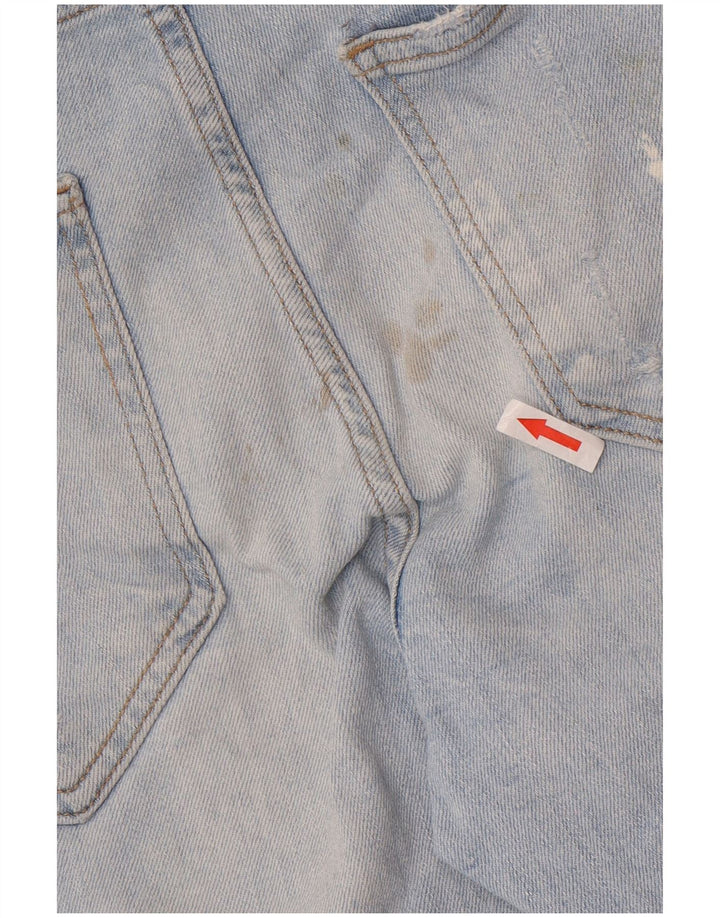 Blugi pentru bărbați slim învechiți Zara EU 42 Large W32 L26 Albastru