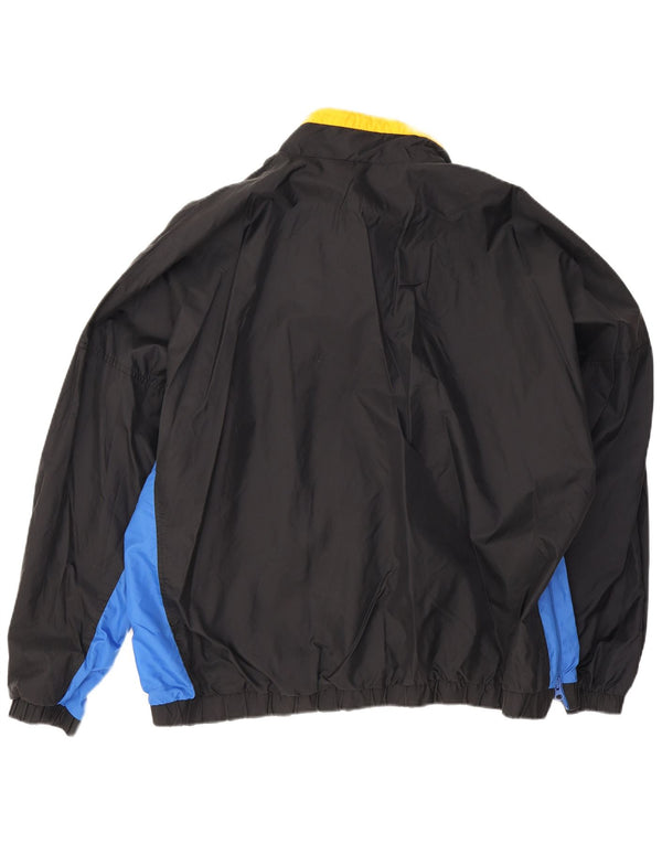 Jachetă de ploaie NBA pentru bărbați Nike Marea Britanie 44 2XL Negru Colorblock Nylon