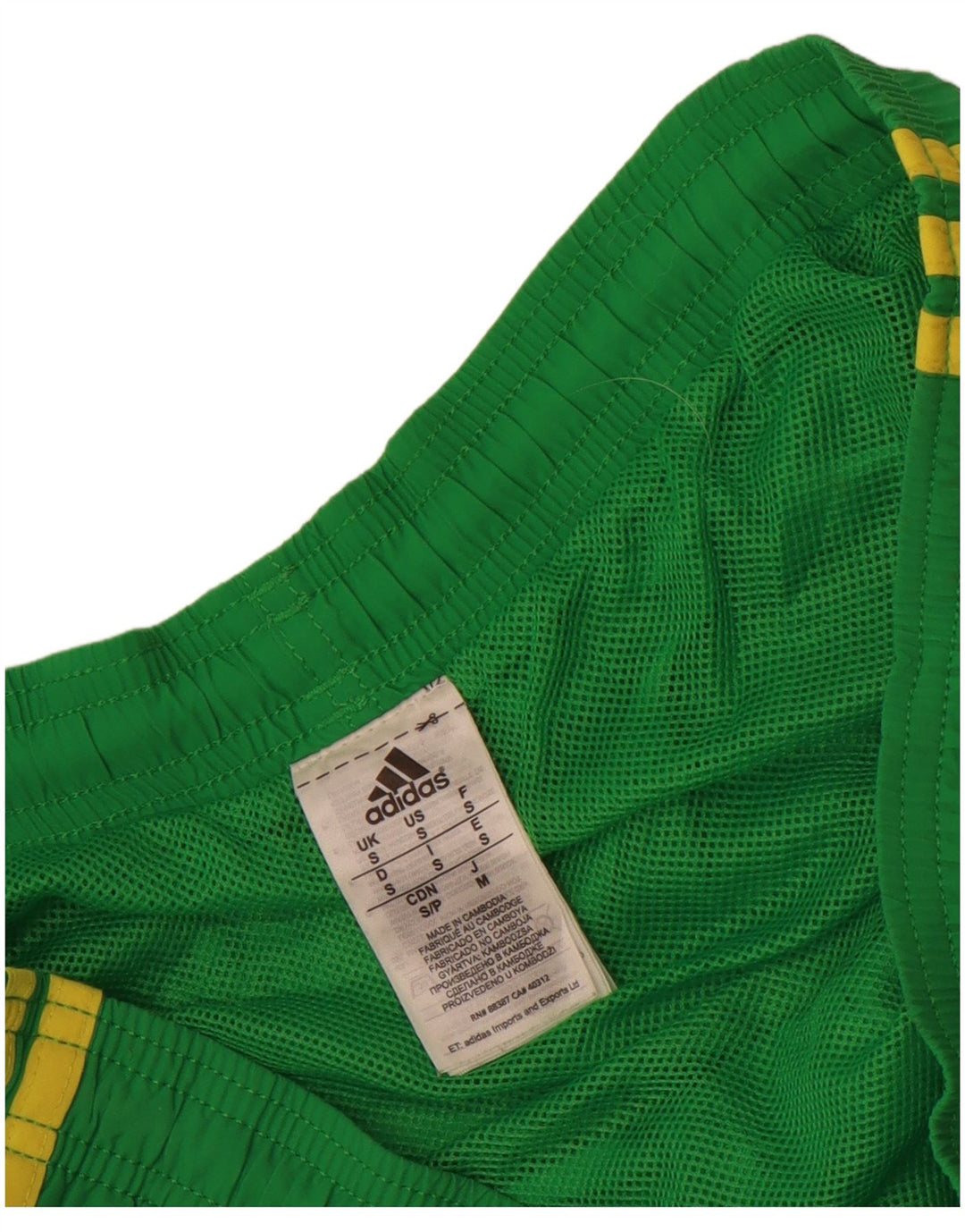 Pantaloni scurți de înot Adidas pentru bărbați, nailon mic, verde