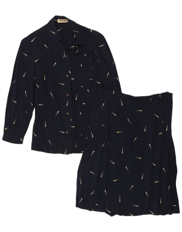 Set de fuste Persona din 2 piese pentru femei Mărimea 23 Medium W32 Bleumarin Geometric