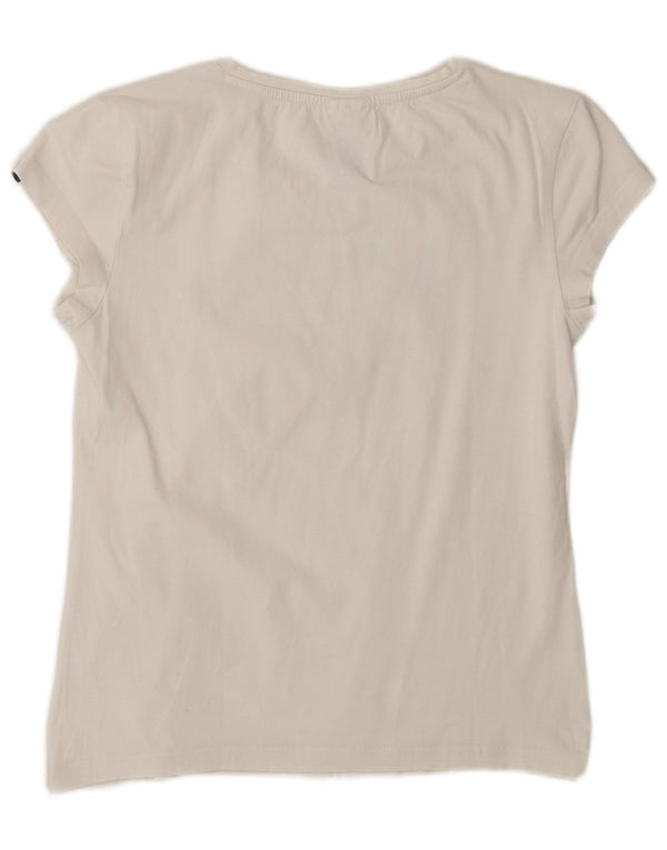 Tricou grafic Adidas pentru femei Top UK 8/10 Small White Floral Bumbac