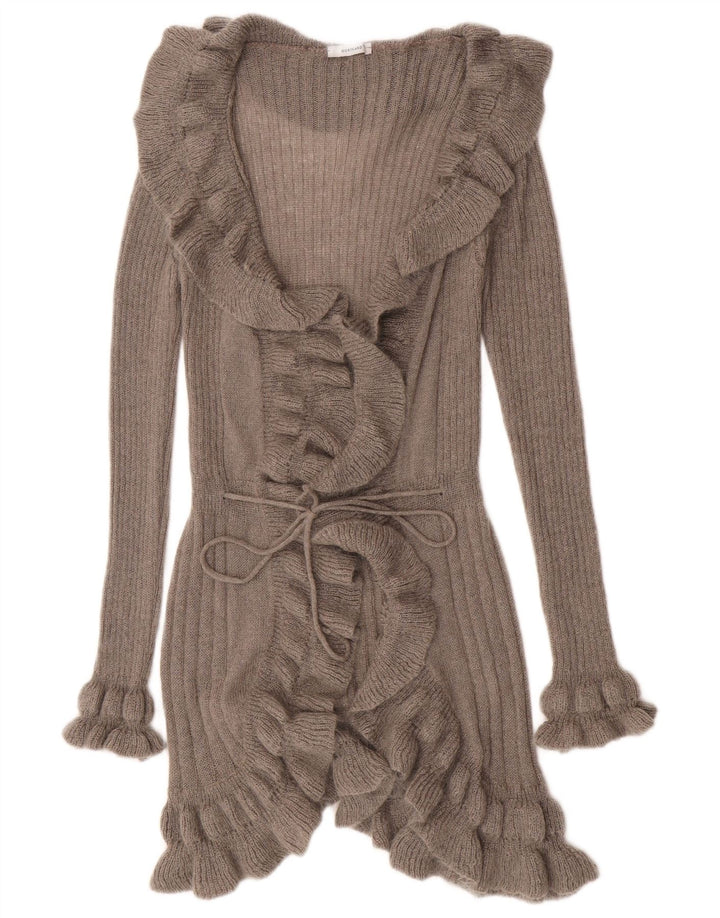 Pulover cardigan cu volane în față Northland pentru femei UK 8 mic gri