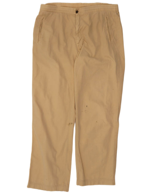 Marina Yachting Pantaloni chino drepți pentru bărbați IT 54 2XL W36 L31 Bej Bumbac