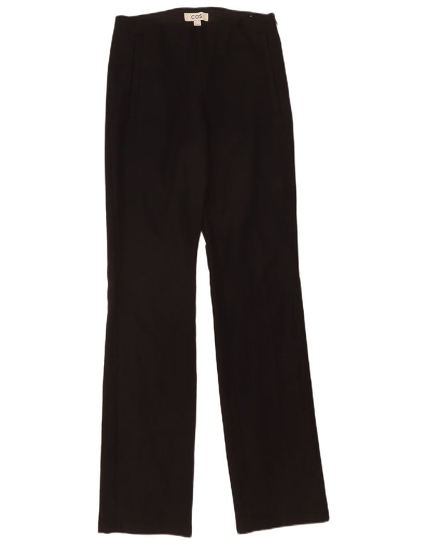 Cos Pantaloni drepti casual pentru femei EU 38 Medium W28 L33 Bumbac negru