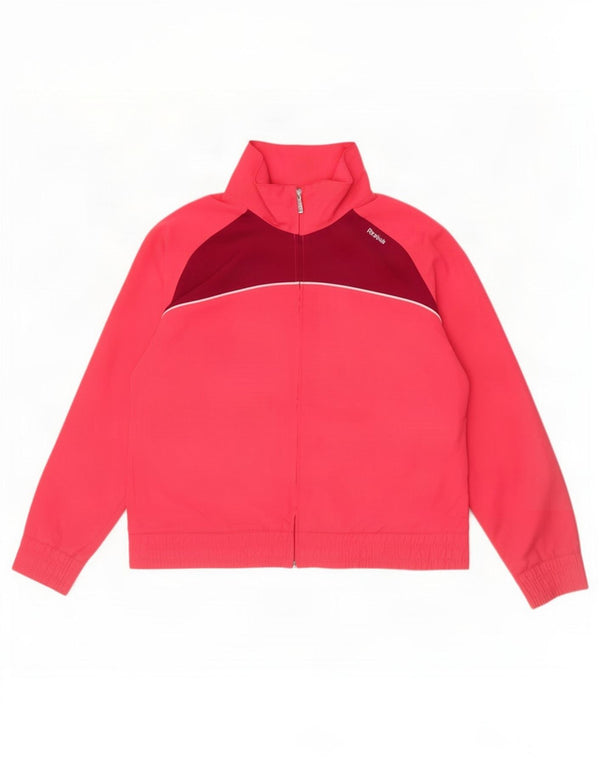 Jachetă de trening pentru femei Reebok UK 18 XL, poliester color bloc de culoare roz