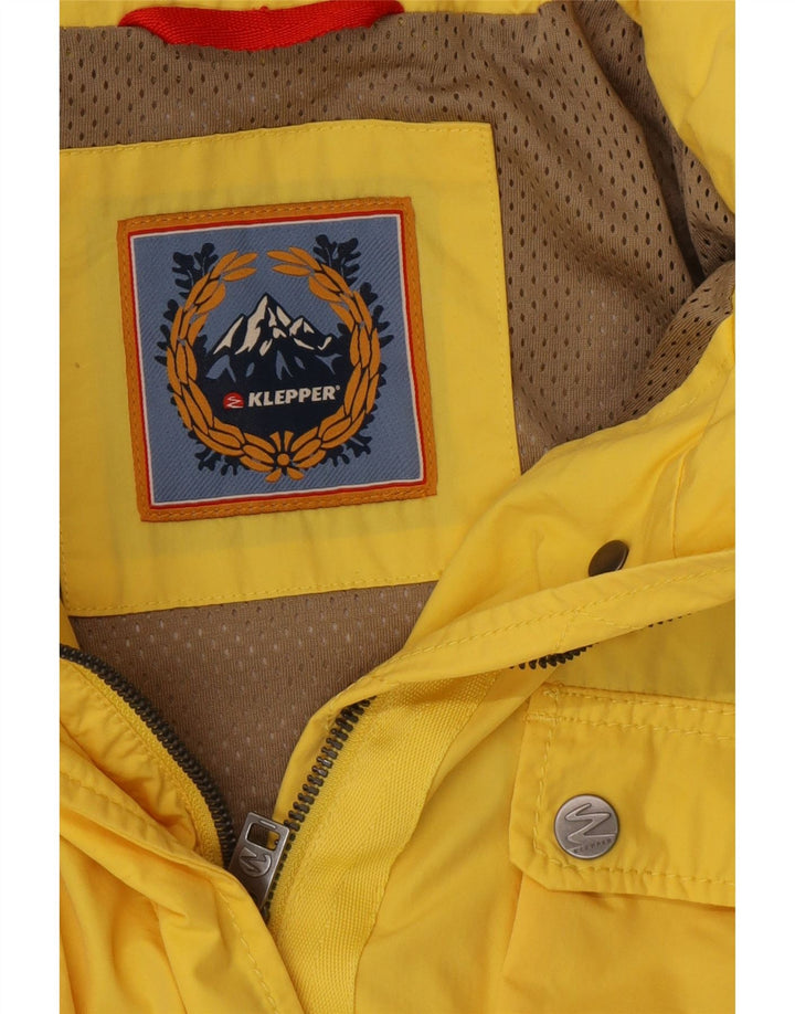 KLEPPER Jachetă de ploaie cu glugă pentru femei UK 16 Large Yellow