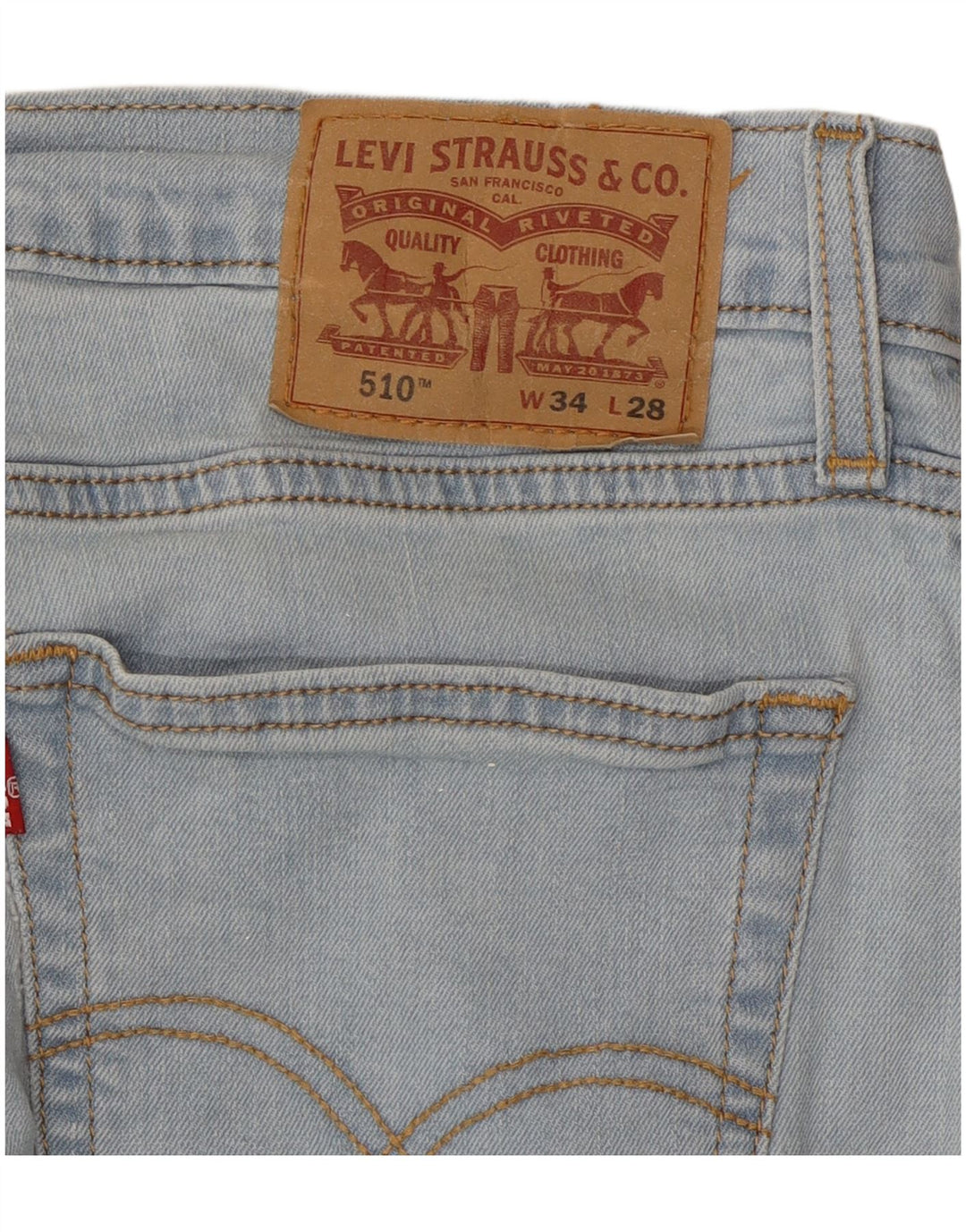 Blugi skinny tăiați 510 pentru bărbați LEVI'S L34 L25 Bumbac albastru