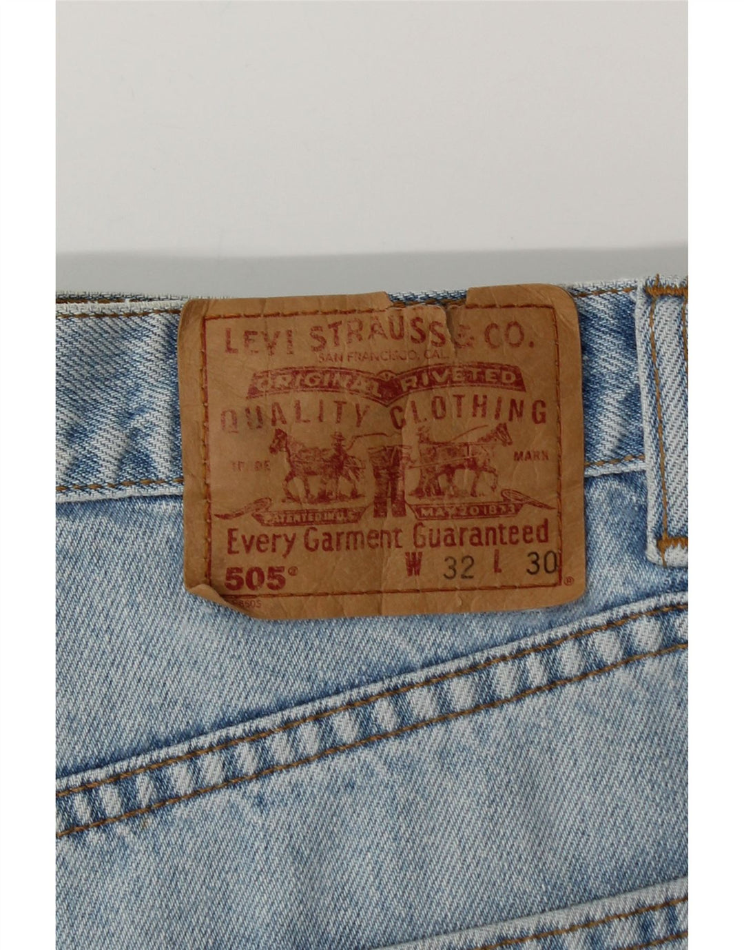 Blugi drepti pentru bărbați Levi's 505 W32 L30 Bumbac albastru