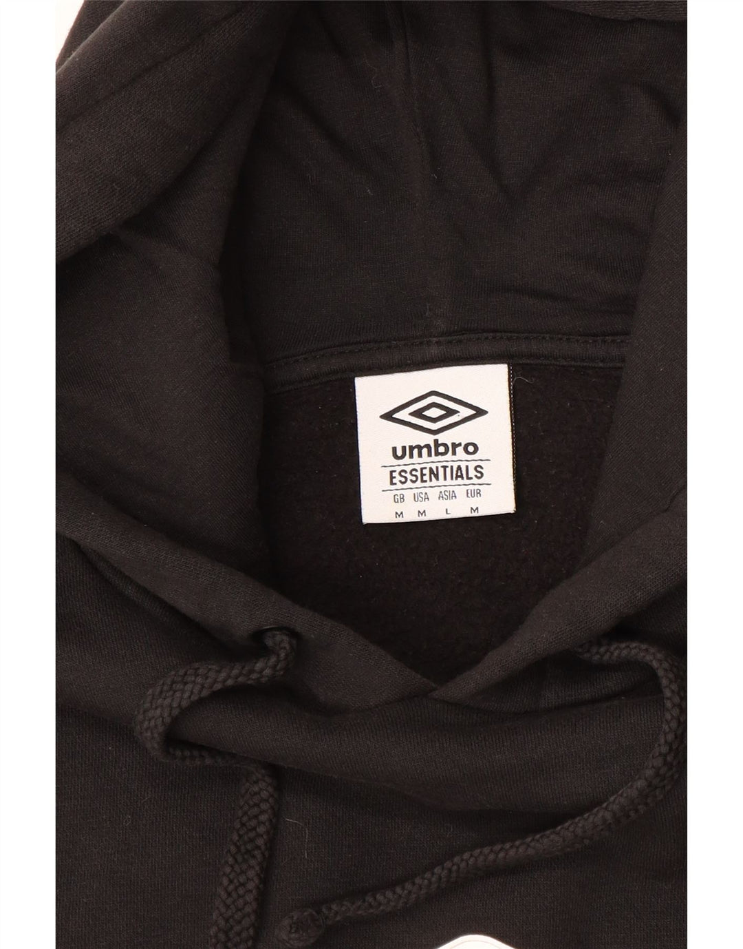 Pulover Umbro pentru bărbați cu capota, negru mediu